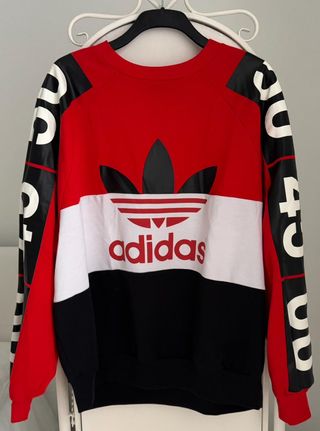 ADIDAS SUDADERA ROJA MUJER M / L