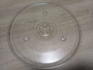 Plato de cristal, rejilla grill para microondas.