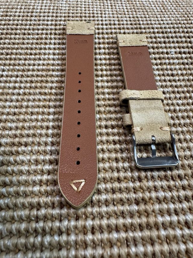 Correa de piel de ante 20mm nueva a estrenar.