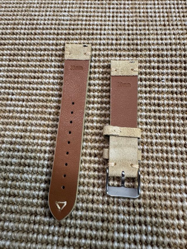 Correa de piel de ante 20mm nueva a estrenar.