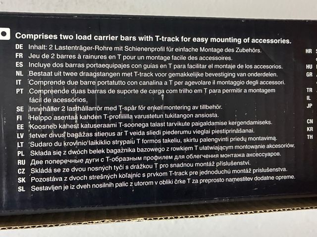 2 barre Thule 861 (120cm)