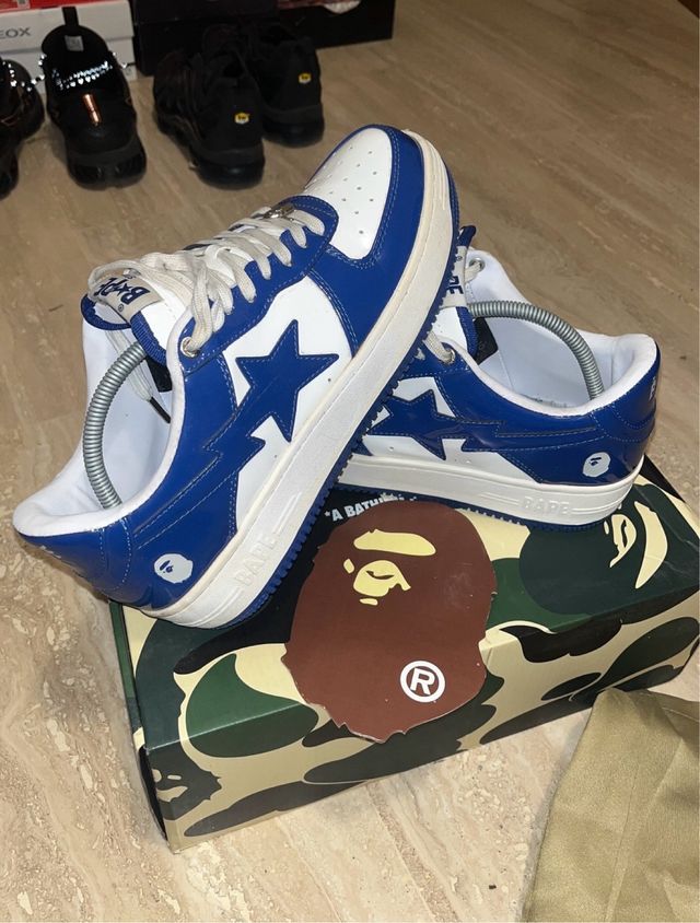 BAPE Bapesta Azul y Blanco
