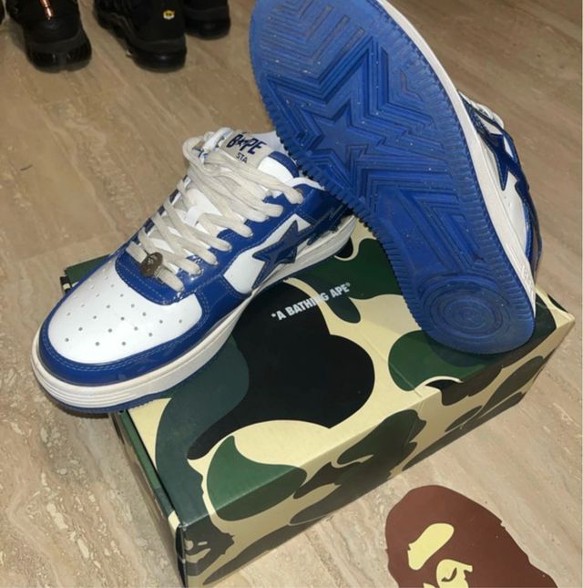BAPE Bapesta Azul y Blanco