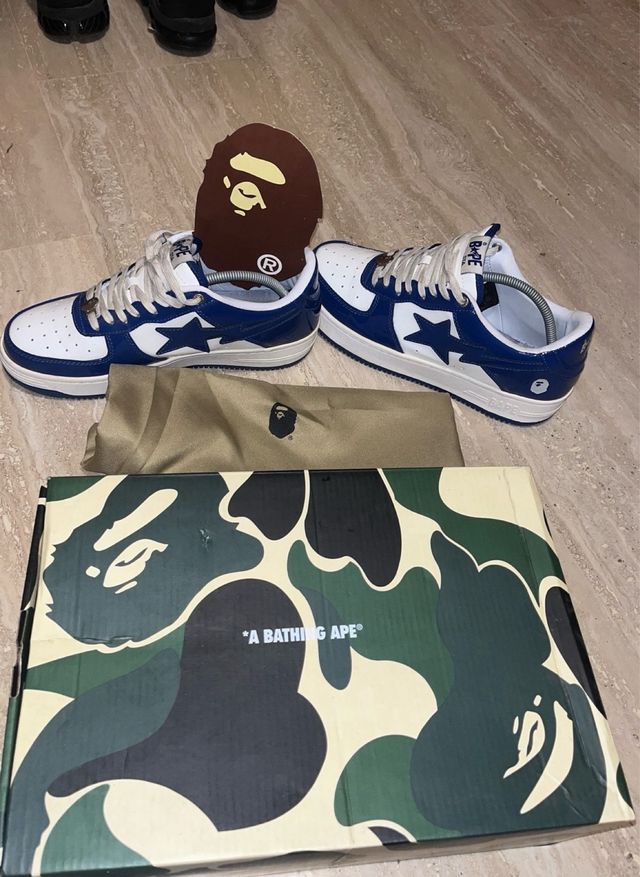 BAPE Bapesta Azul y Blanco