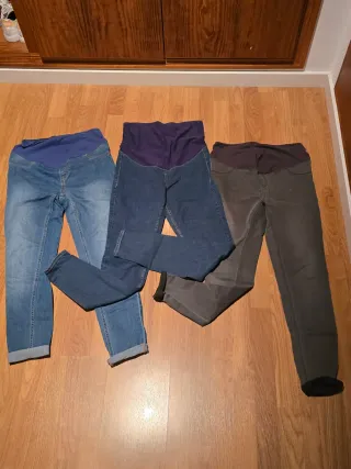 3 Pantalones Premamá Talla S
