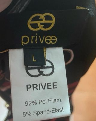 Vestido Privée con estampado de cadenas