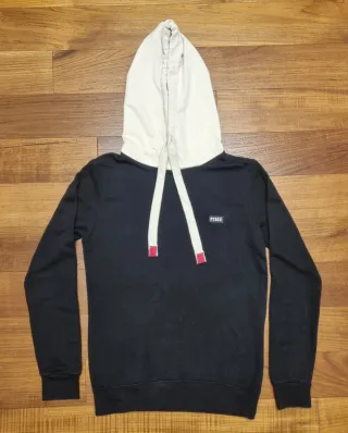 Felpa Pyrex con cappuccio nera taglia S