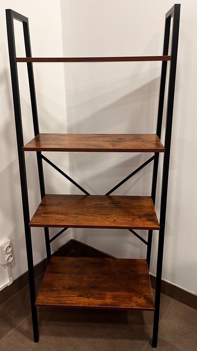 Estantería Industrial Madera y Metal