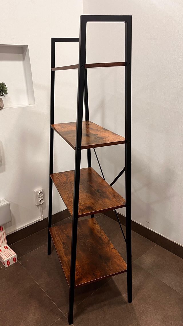 Estantería Industrial Madera y Metal