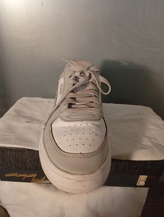 Zapatillas Puma Hombre Gris y Blanco