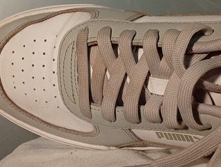 Zapatillas Puma Hombre Gris y Blanco