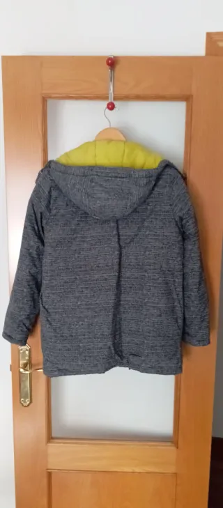 Chaqueta Columbia niño gris y amarillo