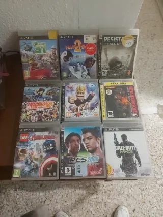 Lote 9 juegos PS3: PES, Call of Duty, Lego, Buzz..