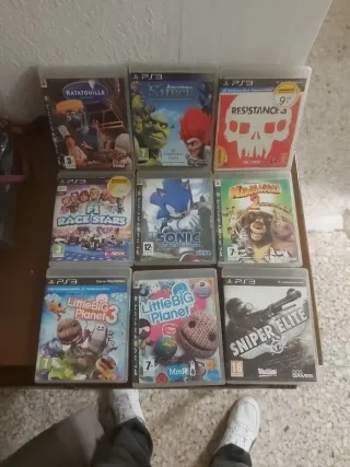 Lote 9 juegos PS3: PES, Call of Duty, Lego, Buzz..