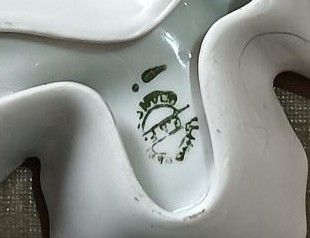 Ø Mariposa de porcelana Limoges decorada