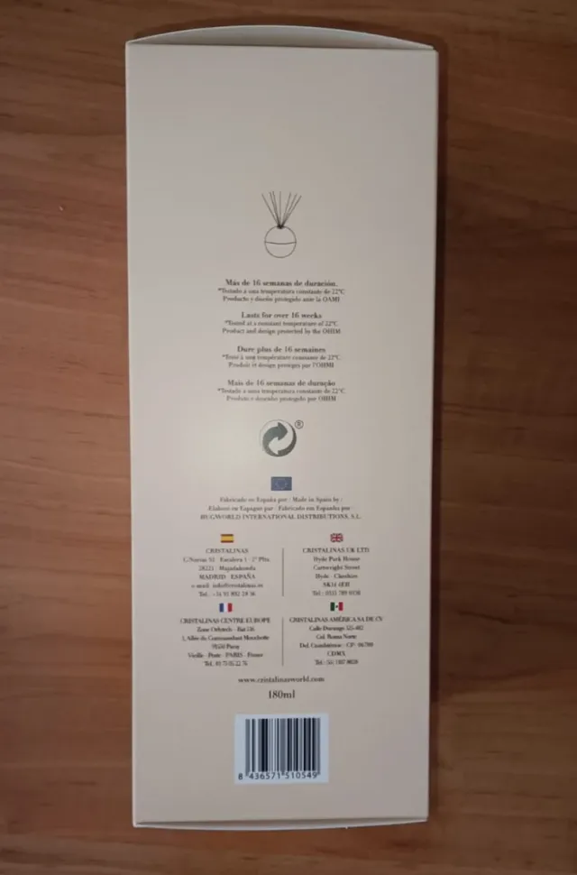 Ambientador Mikado Cristalinas Magnolia 180ml