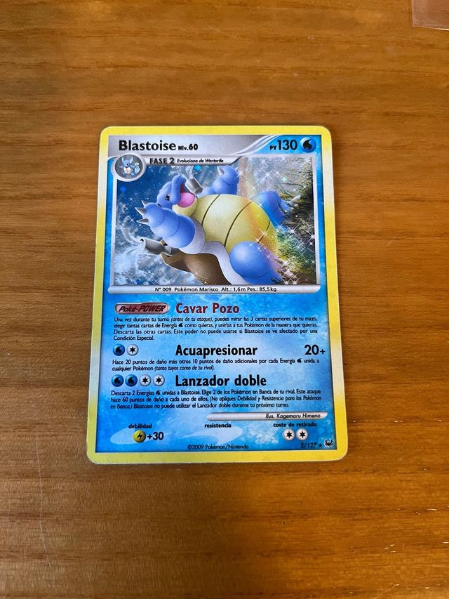 Blastoise Holo 009 Pokémon Platino