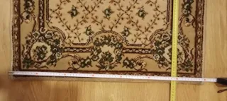 Alfombra Vintage Beige y Verde 136x70cm