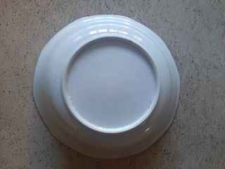 Antigua fuente porcelana nacarada