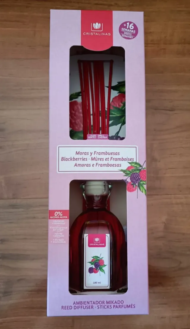 Ambientador Cristalinas Moras y Frambuesas 180ml