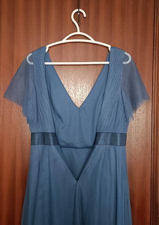 Vestido Largo de fiesta azul