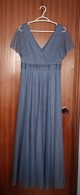 Vestido Largo de fiesta azul