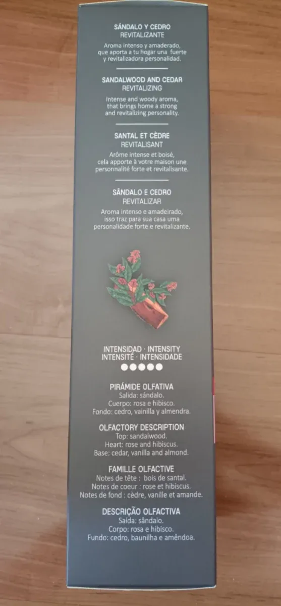 Ambientador Cristalinas Sándalo y Cedro 180ml