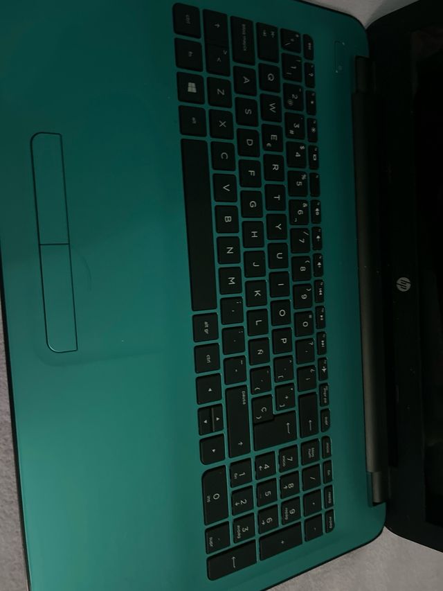 Portátil HP Verde y Negro window.