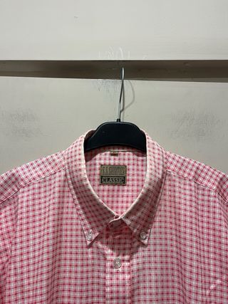 Camicia a quadri rosa/rosso Classic