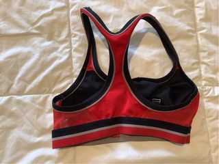 Sujetador deportivo ICH SPORT rojo y negro