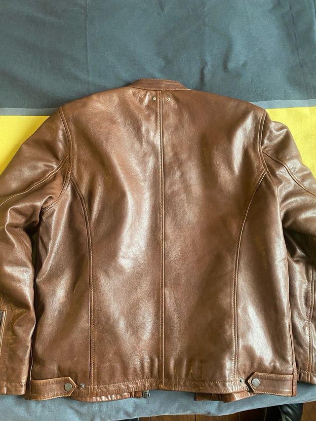 Chaqueta de piel Pepe Jeans T.M Marrón