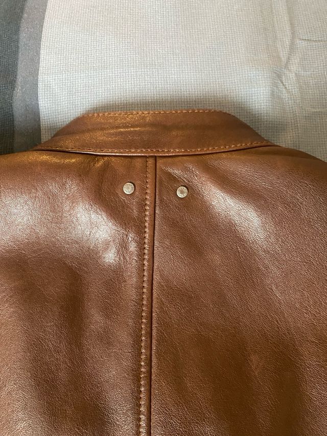 Chaqueta de piel Pepe Jeans T.M Marrón