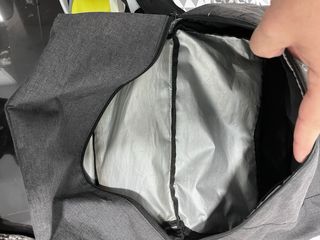 Mochila portátil, escolar o de viaje gris