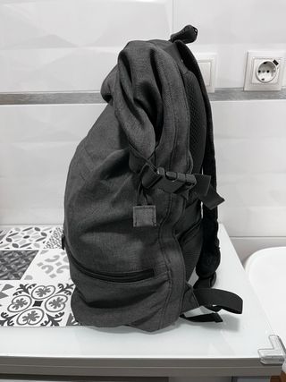 Mochila portátil, escolar o de viaje gris