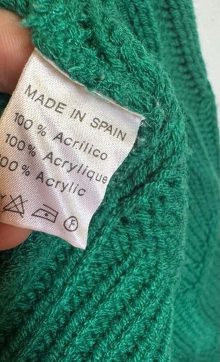LACOSTE ABRIGO TRENZADO VINTAGE HOMBRE VERDE L