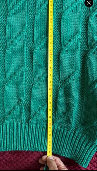 LACOSTE ABRIGO TRENZADO VINTAGE HOMBRE VERDE L