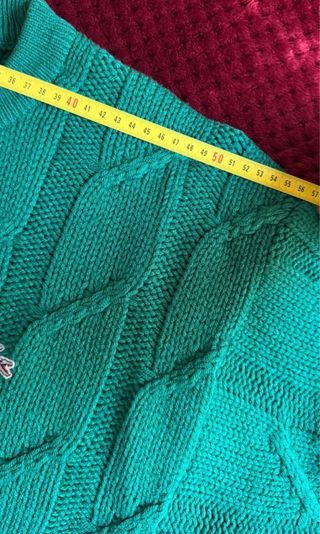 LACOSTE ABRIGO TRENZADO VINTAGE HOMBRE VERDE L