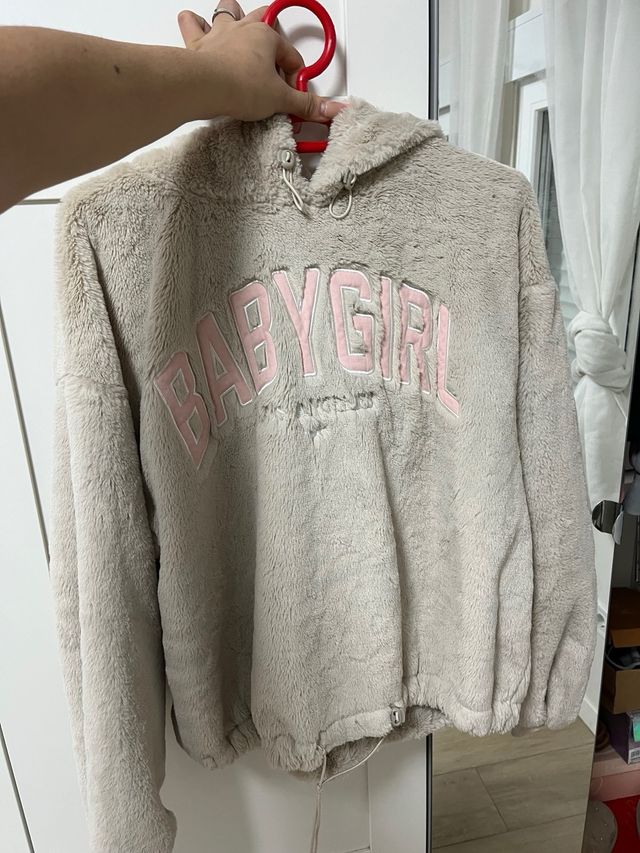 Sudadera Babygirl Los Angeles Beige Rosa