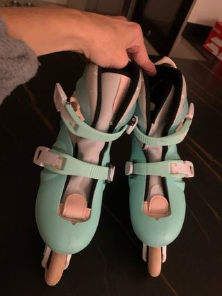 Patines en línea Oxelo menta niña Decathlon 30/32