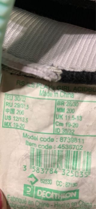 Patines en línea Oxelo menta niña Decathlon 30/32