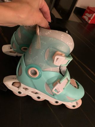 Patines en línea Oxelo menta niña Decathlon 30/32