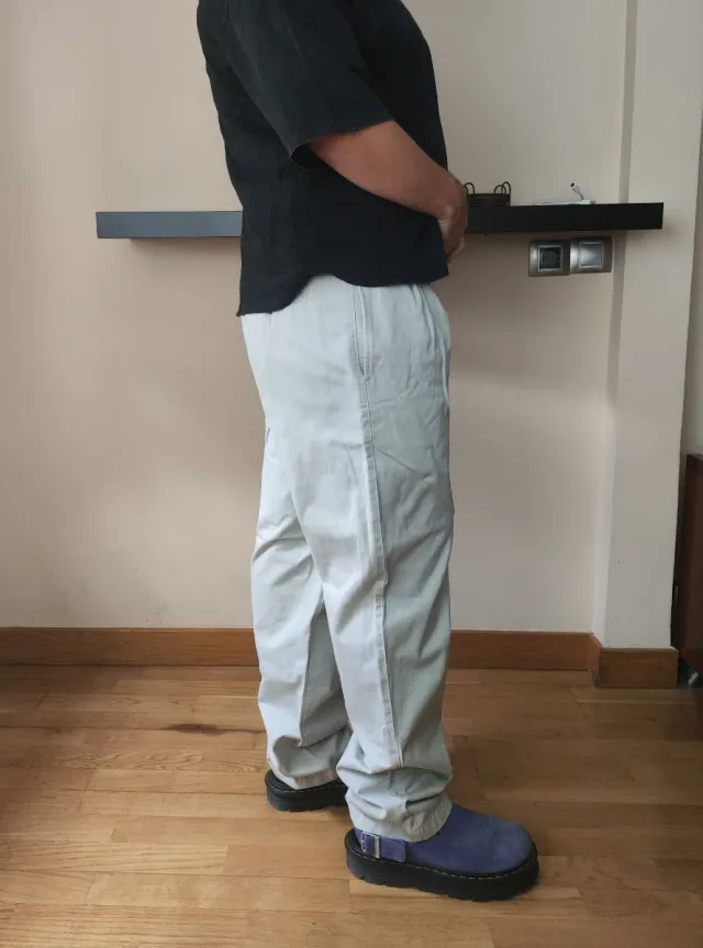 Pantalón de pinzas beige vintage