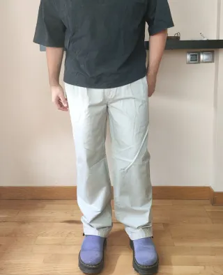 Pantalón de pinzas beige vintage