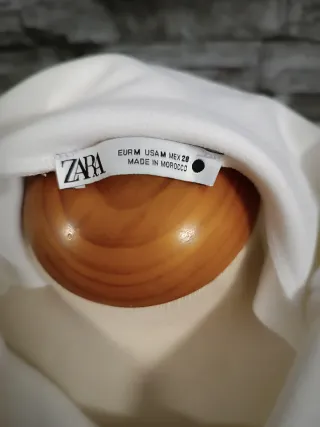 Camisa Zara Cuello Alto M
