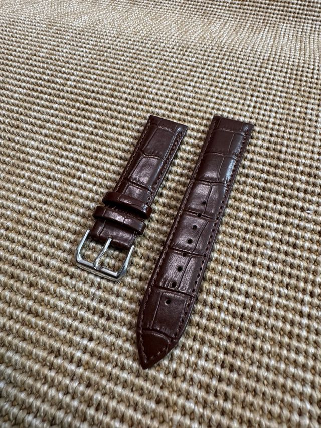 Correa de cuero marrón de 22mm. Nueva a estrenar