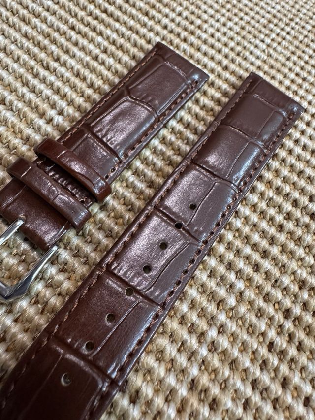 Correa de cuero marrón de 22mm. Nueva a estrenar