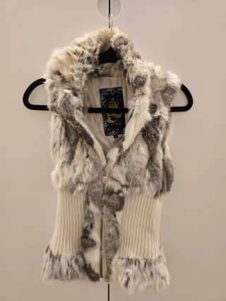 Chaleco Piel Conejo y Lana T.S