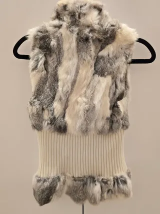 Chaleco Piel Conejo y Lana T.S