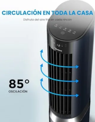 Torre Ventilador-Enfriador Midea perfecto