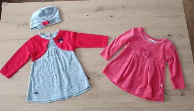 Lote 2 vestidos invierno bebé